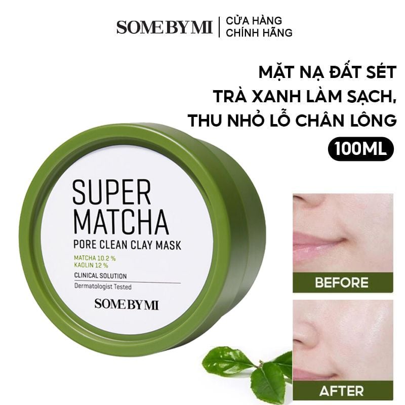 Mặt Nạ Đất Sét Some By Mi Super Matcha Pore Clean Clay Mask